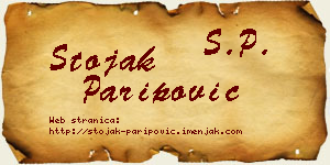 Stojak Paripović vizit kartica